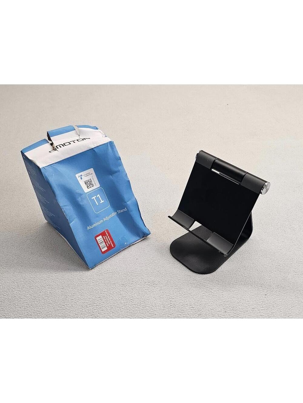 Omoton Tablet Stand All Aluminum Adjustable Very Sturdy in Black NIDB
